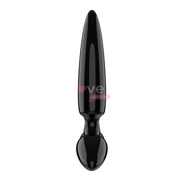 Трехсторонний стеклянный дилдо Satisfyer Triple Crystal 1 Black SX3553 фото