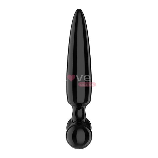 Трехсторонний стеклянный дилдо Satisfyer Triple Crystal 1 Black SX3553 фото
