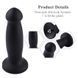 Силіконовий фалоімітатор для секс-машин Hismith 7.2" Black Silicone Anal Dildo, система KlicLok SX4007 фото 12