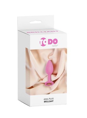 Анальная силиконовая пробка ToDo by Toyfa Blob, розовая (длина 7см, диаметр 2см) 661100357034 фото