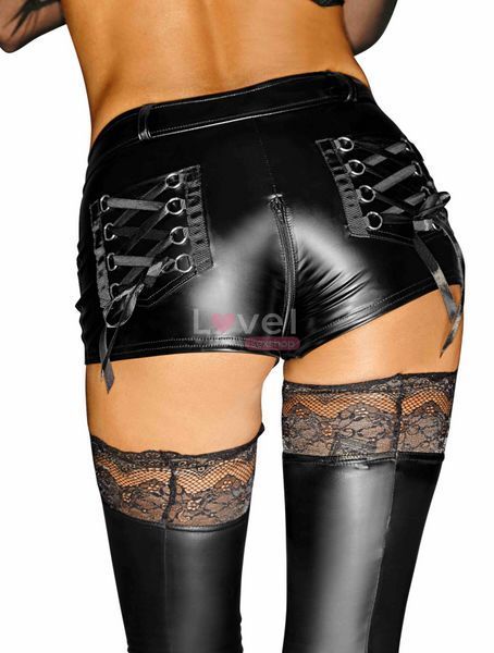 Шортики с мокрым эффектом Noir Handmade F138 Powerwetlook shorts, 3XL SX0028 фото