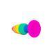Силиконовая анальная пробка Wooomy Hiperloo Silicone Rainbow Plug L, диаметр 3,9 см, длина 13,1 см SO7434 фото 2