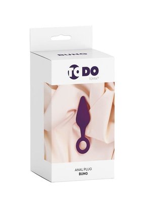 Анальная силиконовая пробка ToDo by Toyfa Bung, фиолетовая (длина 11,5см, диаметр 3,3см) 661100357028 фото