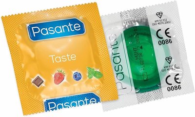 Презервативи - Pasante Taste Mint (м'ята), 3шт PSN002 фото