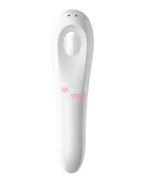 Смарт-вібратор та вакуумний стимулятор 2в1 Satisfyer Dual Pleasure White SO4105 фото