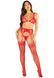 Комплект Leg Avenue Bra Top, String и Garter Belt Stockings One Size, Red SX1748 фото 3