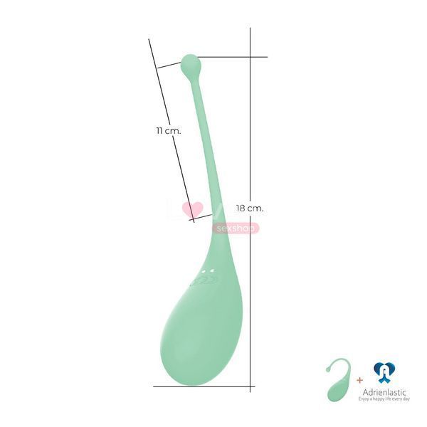 Смарт-віброяйце Adrien Lastic Palpitation Mint з глибокою вібрацією SO9930 фото