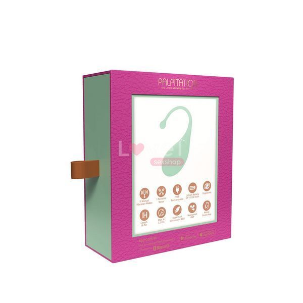 Смарт-віброяйце Adrien Lastic Palpitation Mint з глибокою вібрацією SO9930 фото