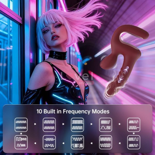 Смарт-пульсатор Magic Motion Magic Duet Bordeaux, 10 режимів пульсацій, 10 режимів вибрації SX4292 фото