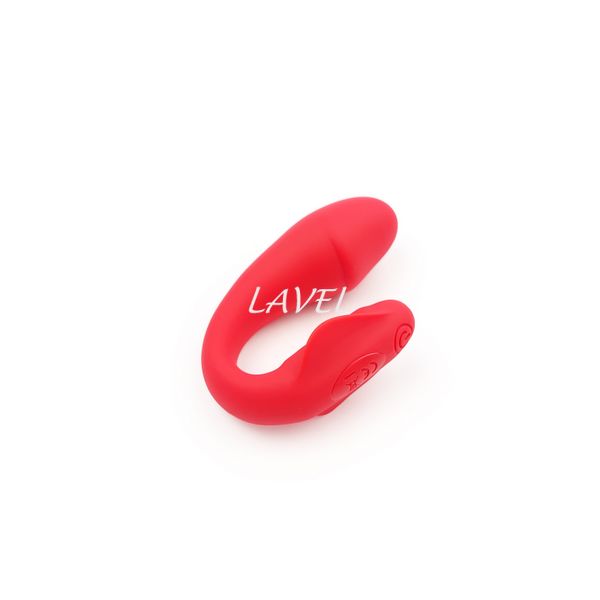 Вибратор вагинально-клиторальный SISI FreshFun, красный LAV2000055 фото