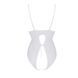 Боді з ажурним декором та відкритим кроком Passion URSULA BODY L/XL, white SO5832 фото 4
