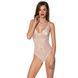 Боді з ажурним декором та відкритим кроком Passion URSULA BODY L/XL, white SO5832 фото 1