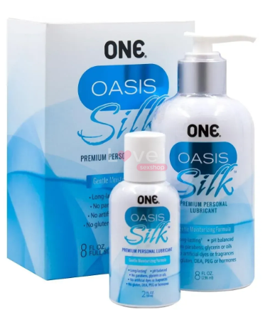 Екстраковзаючий лубрикант на гібридній основі ONE Oasis Silk, 236 мл ONE15514 фото