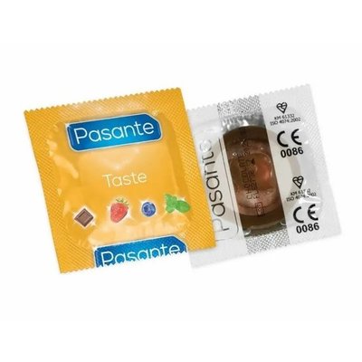 Презервативи - Pasante Taste Chocolate (шоколад), 3шт PSN001 фото