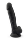 Фалоімітатор SilexD Johnny Black (MODEL 1 size 7in), двошаровий, силікон + Silexpan, діаметр 3,8см SO2861 фото 1