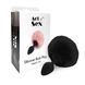 Силиконовая анальная пробка М Art of Sex - Silicone Bunny Tails Butt plug Black, диаметр 3,5 см SO6694 фото 3