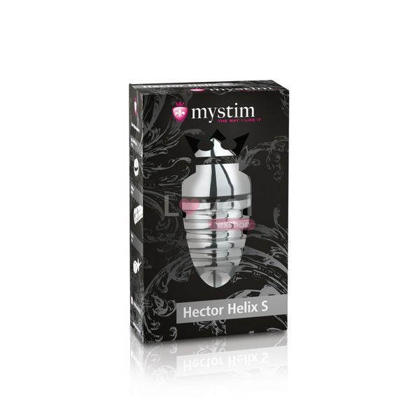 Металева анальна пробка Mystim Hector Helix S для електростимулятора, діаметр 4 см SO2960 фото