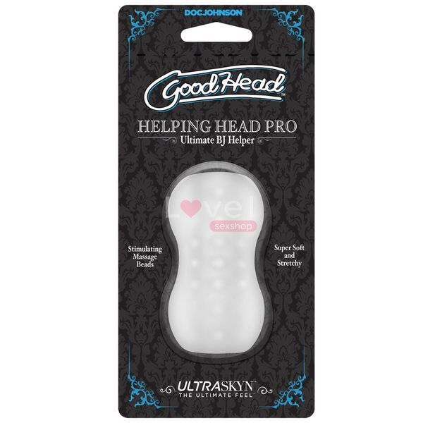 Мастурбатор Doc Johnson GoodHead &ndash; Helping Head Pro &ndash; Frost SO6069 фото