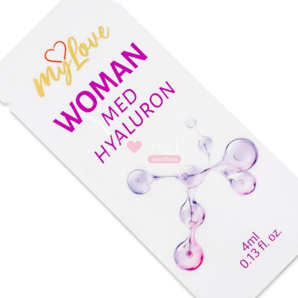 Інтимний зволожуючий гель-лубрикант для жінок MyLove Woman Med Hyaluron, 4 мл 725300101-9544 фото