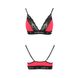 Эластичный топ с кружевом Passion PS001 TOP red-black, size L SO4183 фото 4