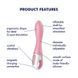 Вібратор точки G надувний Satisfyer Air Pump Vibrator 2 SO8411 фото 4
