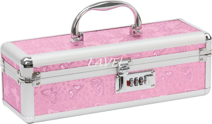 Кейс для зберігання секс-іграшок BMS Factory - The Toy Chest Lokable Vibrator Case Pink з кодовим за SO5563 фото