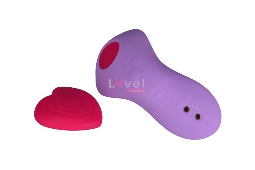 Вибратор в трусики FairyGasm HeartGem violet, на магните, пульт ДУ SX0630 фото
