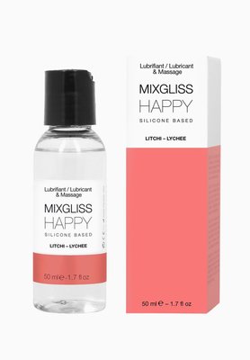 Лубрикант на силіконовій основі MixGliss HAPPY - LITCHI (50 мл) з ароматом китайського лічі SO1364 фото