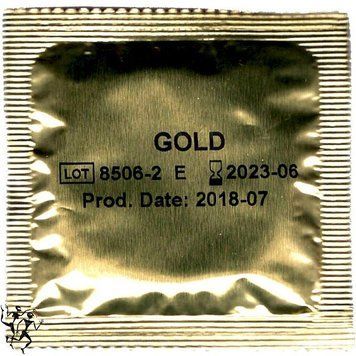 Золотий презерватив Amor Gold, 1 шт 8115060289-1 фото