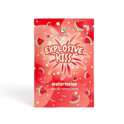 Стреляющие конфеты для орального секса - Secret Play Explosive Kiss Watermelon, 9 г 72530037-3708 фото
