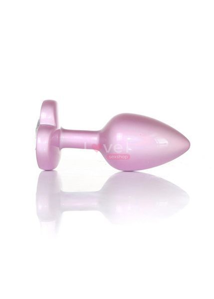 Анальна пробка - Jewellery Pearl Pink Heart Plug Clear L 62530064-00140 фото