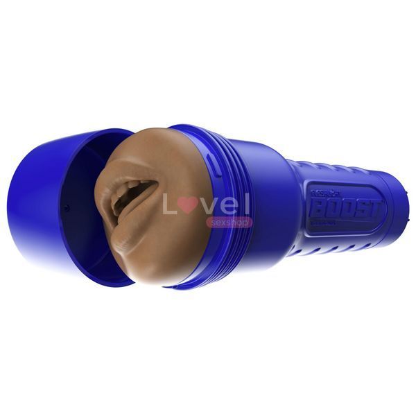 Мастурбатор-ротик Fleshlight Boost Blow Medium Dark Flesh, плаваючі кільця Turbo Tech SX1316 фото