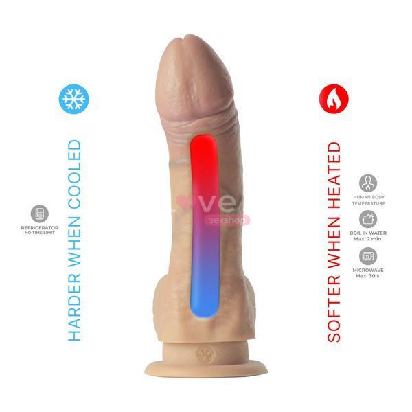 Фалоімітатор SilexD Legends - Juan Lucho Dildo 9" двошаровий, силікон+Silexpan SX3951 фото