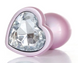 Анальна пробка - Jewellery Pearl Pink Heart Plug Clear L 62530064-00140 фото 1