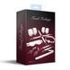 Набір Feral Feelings BDSM Kit 7 White, наручники, поножі, конектор, маска, падл, кляп, затискачі SX3982 фото 2