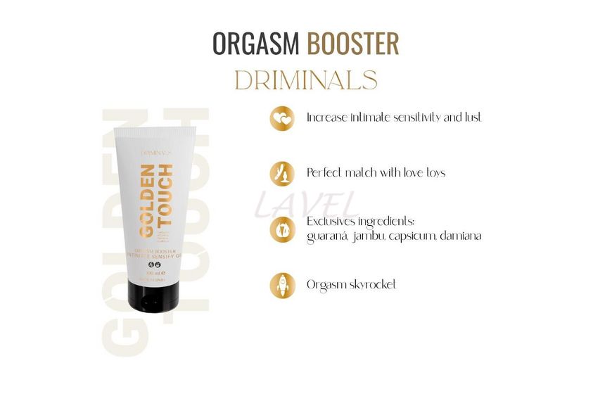 Крем-бустер для клитора Driminals Golden Touch Orgasm Booster 100 мл SX0682 фото