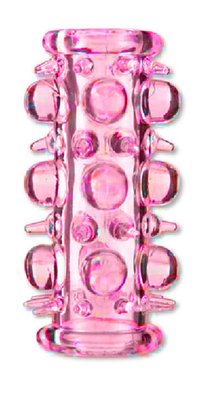 Насадка на член - BOSS Stretchy Sleeve Pink стимулююча (4 см х 7 см) BS6700012 фото