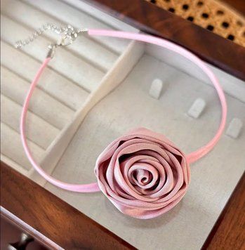 Чокер прикраса ROSE PINK, пудровий TNS3022 фото
