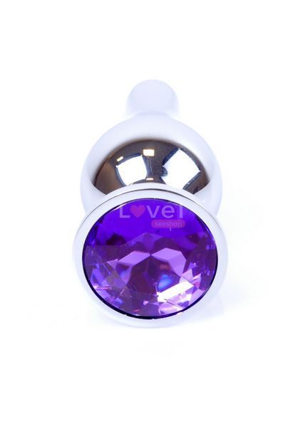 Анальна пробка - Jewellery Silver Long Plug Purple 62530064-00079 фото