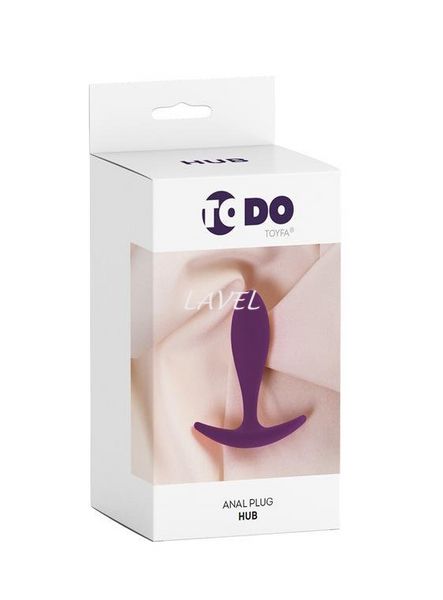 Анальная силиконовая пробка ToDo by Toyfa Hub, фиолетовая (длина 7,2см, диаметр 2см) 661100357022 фото
