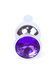 Анальна пробка - Jewellery Silver Long Plug Purple 62530064-00079 фото 8