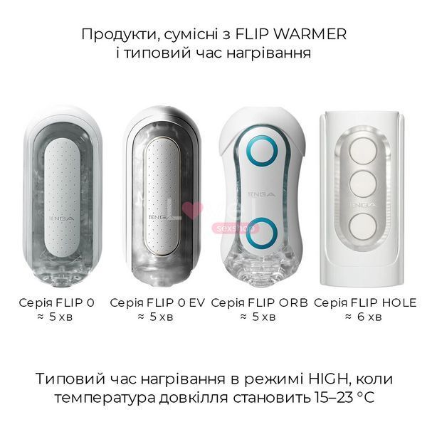 Набор мастурбатора с нагревателем Tenga Flip Zero Red + Flip Warmer SO4720 фото