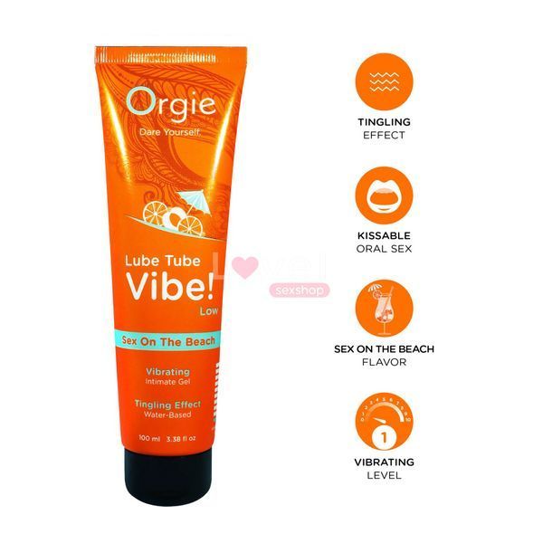 Вибролубрикант Orgie Lube Tube Vibe! Sex On The Beach 100 мл SX3134 фото