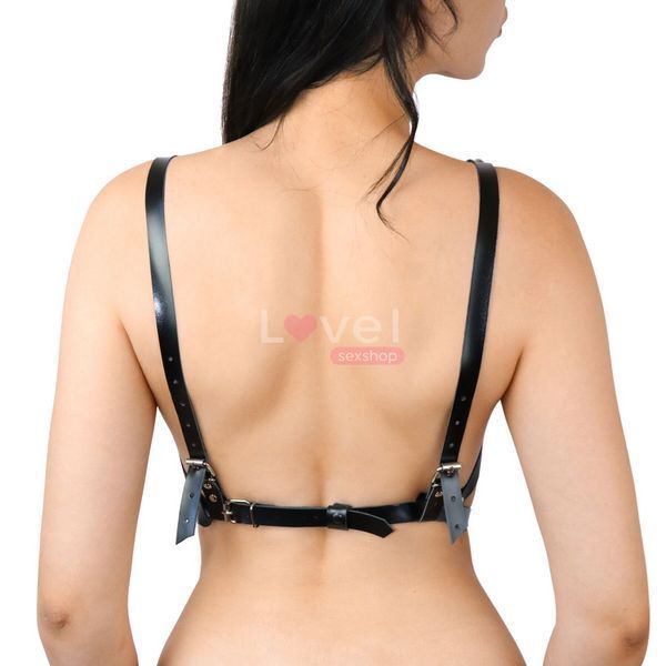 Портупея жіноча шкіряна Art of Sex - Leather Sheron L-2XL, чорна SO9749 фото