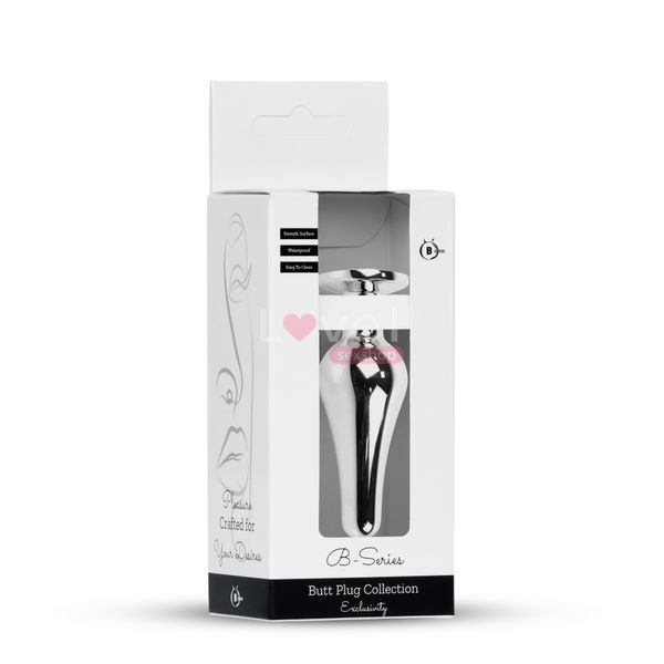 Анальна пробка - Jewellery Silver Long Plug Purple 62530064-00079 фото