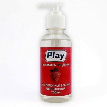 Лубрикант PLAY з ароматом та смаком полуниці, 200 мл PL32003 фото