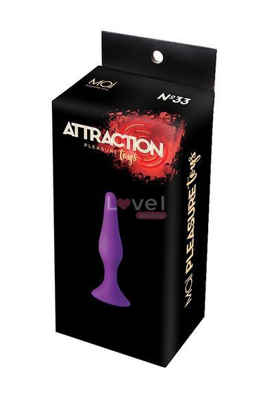 Анальная пробка на присоске MAI Attraction Toys №33 Purple, длина 11,5cм, диаметр 3см SO5011 фото