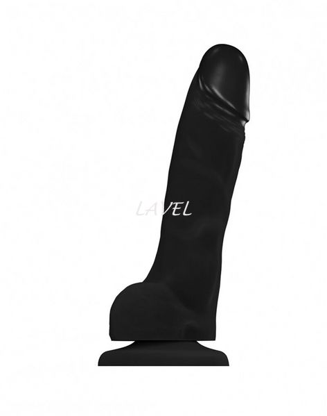 Реалистичный фаллоимитатор Strap-On-Me SOFT REALISTIC DILDO Black - Size L SO4523 фото