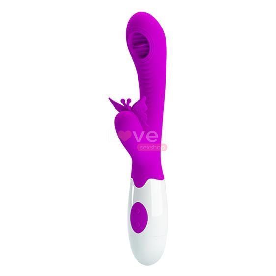 Вибратор - Pretty Love Moth Clitoris Vibrator Purple 6603BI1225 фото