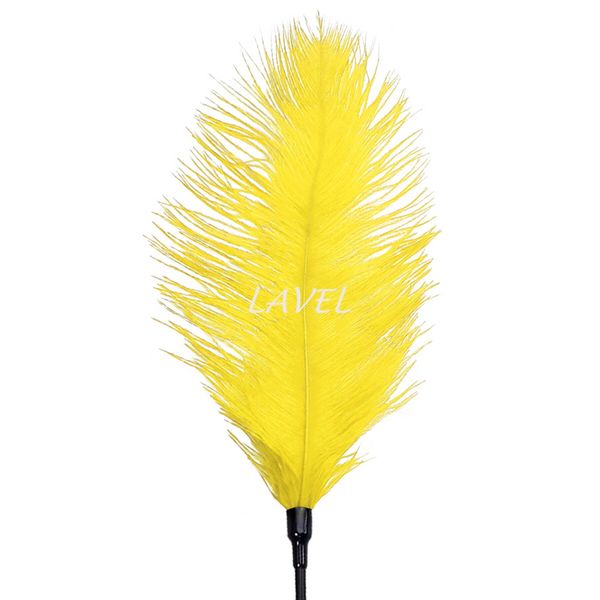 Щекоталка со страусиным пером Art of Sex - Feather Tickler, цвет Желтый SO7136 фото